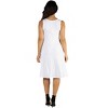 24seven Comfort Apparel Sleeveless A Line Fit and Flare Skater Dress - 3 of 4