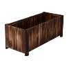 Outsunny 48" x 20" x 18" Raised Garden Bed, Raised Planter Box, Wooden Planter Raised Bed with Drainage Gaps & Lightweight Build - image 4 of 4