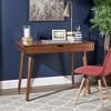 Modern Wood Writing Desk, Workbench Desk With Storage Drawer, Computer Desk With Rubber Wood Legs - 2 of 4