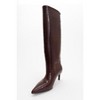 Cassandra Burgundy Pattern High‑Heel Boot (Women) | Prologue Shoes - 3 of 4