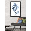 Trends International Jean Plout - Indigo Botanical Adiantum Assimle Framed Wall Poster Prints - 2 of 4