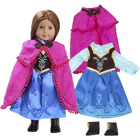 Dress Along Dolly Anna Frozen Inspired Outfit For American Girl Doll ...