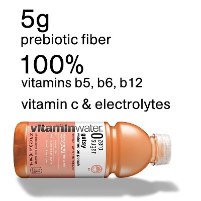 Vitaminwater Zero Sugar Gutsy Bottles, 20 Fl Oz, 12 Pack Zero Sugar Gutsy Watermelon Peach 1.67 Fl Oz (Pack of 12)