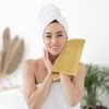 Unique Bargains Hotel Spa Bathroom Highly Absorbent Lightweight Striped Cotton Washcloths 12 Packs - 3 of 4