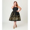 Unique Vintage Women's Plus Sweetheart Halter Swing Dress - 3 of 4