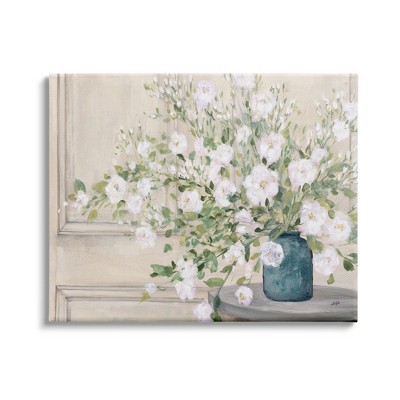 Stupell Industries Geranium Tabletop Country Still Life Painting Blooming Flowers