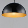 ET2 Lighting Hemisphere 1 - Light Pendant in  Gloss Black/Gold - 2 of 3