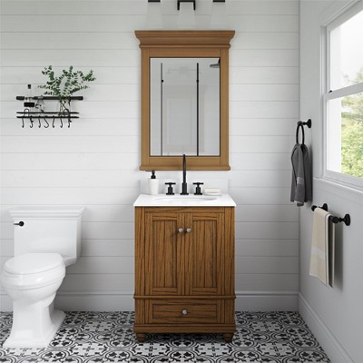 Natural Rustic Wood Full Length Rectangular Mirror