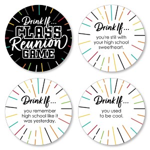Big Dot of Happiness Drink If Game - Still Got Class - High School Reunion Party Game - 24 Count - 1 of 4