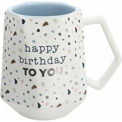 Pavilion Gift Company - Happy Birthday - 17 oz Geometric Cup - Drinkware