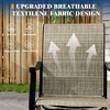 Outdoor Swivel Dining Chairs with Textilene Breathable Back, Swivel Patio Dining Chairs Set of 2, SwivelPatio SlingChairs Set for Poolside Lawn Garde - 4 of 4