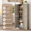 Tall Kitchen Pantry Cabinet, Storage Cabinet with Doors and Adjustable Shelves, Freestanding Large Utility Storage Cupboard for Dining Room - 3 of 4