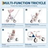 7-in-1 Foldable Tricycles for 1-3 Year Olds, Toddler Bike, Birthday Gift and Toy for Boys and Girls, Toddler Tricycle with Parent Push Handle - 4 of 4