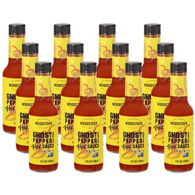 Woodstock Ghost Pepper Hot Sauce - Case of 12/5 oz