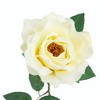 Allstate Floral 22" Long Stem Blooming Vanilla Rose Artificial Floral Silk Pick - 3 of 4
