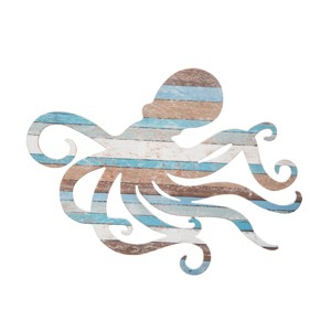 Beachcombers Octopus Wall Art 15 x 20 x 0.315 Inches. - 1 of 2