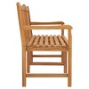 vidaXL Garden Bench Warm Brown Solid Teak Wood 71 in long bench Durable - 4 of 4