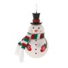 Frosted Glass Snowman Ornament (Set of 6) - 4 of 4