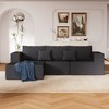 108.3" Corduroy Upholstered Modular L-Shaped Sectional Sofa with Chaise, 3-piece Free Combinations - 4 of 4