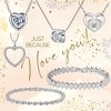 Hollywood Sensation Crystal Heart Necklace with Cubic Zirconia Stones - 2 of 4