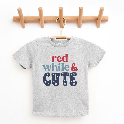 The Juniper Shop Red White And Cute Stars Toddler Short Sleeve Tee