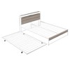 Full Size Metal Platform Bed Frame with Trundle, USB Ports and Slat Support ,No Box Spring Needed - 2 of 4