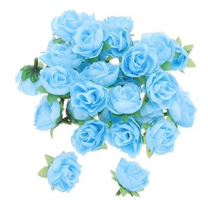 Unique Bargains Mini Silk Fabric Plastic Durable Reusable Artificial Flowers 50 Pcs - 1 of 4