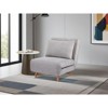Racxily 3-in-1 Sofa Bed, Upholstered Convertible Sleeper Accent Chair - 4 of 4