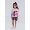 Disney Junior Floral Girls T-Shirt and French Terry Shorts Outfit Set Little Kid to Big Kid - 2 of 4