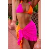 Moda Minx Sweet Like Candy 'Love Heart' Short Ruffle Contrast Sarong - 3 of 4
