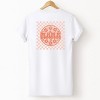Simply Sage Market Checkered Mama Flowers Front and Back Print Short Sleeve Tee - 2 of 4