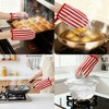 REGALWOVEN Soft Cotton Oven Mitts, Heat Resistant Cooking Gloves, Flexible Gripping for Baking, Kitchen Mitts Set - 2 of 4