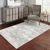 Micah Washable Distressed Oriental Indoor Area Rug Gray/Ivory - Captiv8e Designs - 2 of 4