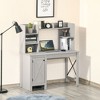NicBex 47.3 Inch Computer Home Office Desk with 1 Cabinet and Open Shelves for Study Room,Bedroom and Office - 2 of 4