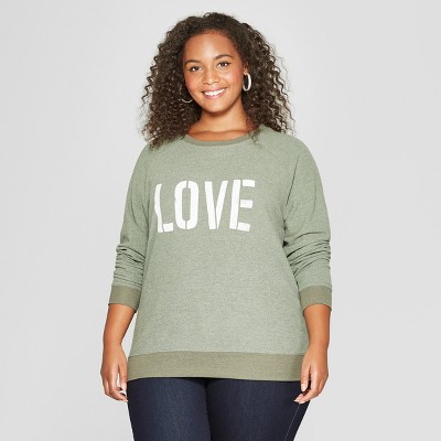 olive green sweatshirt womens