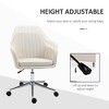 Lyngins Mid-Back Adjustable Height Swivel Task Office Chairs with Wheels for Living Room,Bedroom,Study Room,Beige - 4 of 4