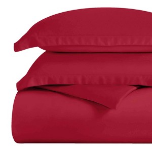 Premium Cotton 300 Thread Count Solid Duvet Cover Set by Blue Nile Mills - 1 of 4