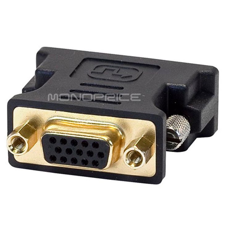 Monoprice DVI-A Dual Link Male to HD15 (VGA) Female Adapter (Gold Plated), 3 of 5