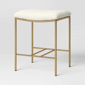 Orion Luxe Backless Counter Height Barstool with Brass Legs - Threshold™