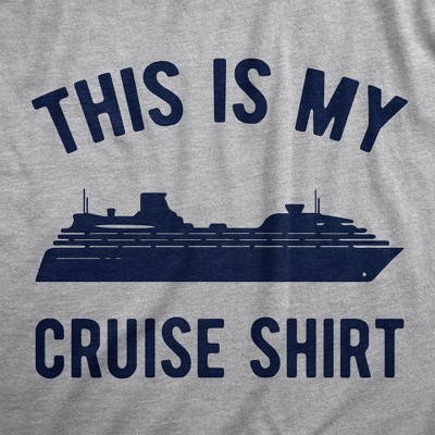 Мужские футболки Crazy Dog T-Shirts, Inc. Mens This Is My Cruise Shirt Tee Funny Vacation Travel Boat T Shirt for Guys - Crazy Dog Men's T Shirt For Summer Vacation Light Grey XL — фото 2