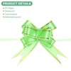 Unique Bargains Plastic Gold Edge PP Plastic Glossy Appearance Gift Wrap Satin Pull Bows 200 Count - 2 of 4