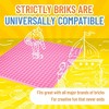 Strictly Briks Classic Big Briks Stackable Baseplates, Large Pegs for Ages 3 and Up, Pink, 1 Piece, 13.75" x 16.25" Inches - 4 of 4