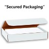 Hamilco White Linen Textured Cardstock Thick Paper - 8 x 10" Heavy Weight 80 lb Cover Card Stock - 50 Pack - 3 of 4