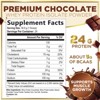 100% Whey Protein Powder, Rich Double Chocolate Whey Isolate 24g Protein & BCAAs - Support Muscle Growth, Recovery - 24 Servings By Hello Lovely! - 2 of 4