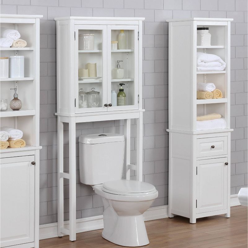 Dorset Over The Toilet Space Saver Storage White - Alaterre Furniture, 3 of 9