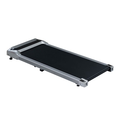 VisioGear Under Desk Treadmill, Portable Walking Pad for Home & Office, Compact Running & Walking Machine, Black & Silver, 45.67"*19.09"*4.2"