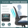 BestMassage Home Office Chair Mesh Back Chair Computer Chair with Adjustable Height Swivel Function and Flip-Up Arms - 3 of 4