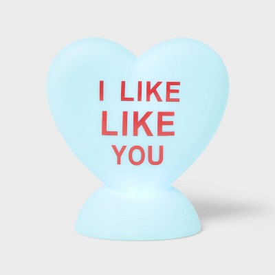 Light Up Valentine's Day Blow Mold Heart - Teal - Spritz™