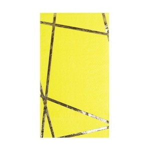 Jollity & Co. - Chartreuse Enchanté Guest Napkins - Pack of 16 Paper Napkins - 1 of 4