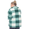 White Mark  Plus Size Plaid Shacket - 3 of 4